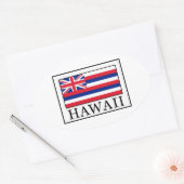 Hawaii Ovale Sticker (Envelop)