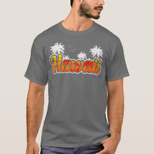 Hawaii Palm Tree Aloha Beach Ocean Island Traveler T-shirt