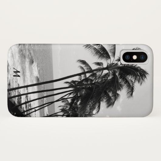 Hawaii Palm Trees Apple iPhone X Coque (Dos (Horizontal))