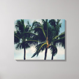 Hawaii Palm Trees Canvas Afdruk