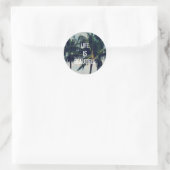 Hawaii Palm Trees Ronde Sticker (Tas)