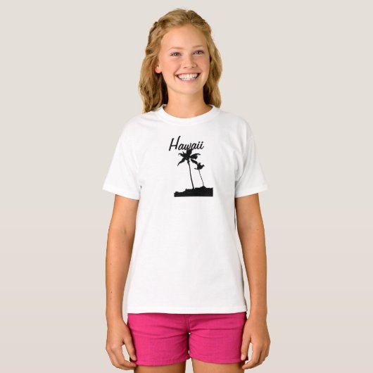 Hawaii Palm Trees T-shirt (Voorkant volledig)