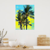 Hawaii palmgeel poster (Keuken)