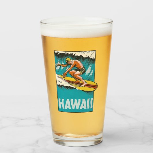 Hawaii Pint Glass Glas (Voorkant gevuld)