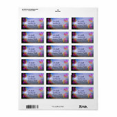 Hawaii plage Honu Turtle Étiquette (Feuille entière)