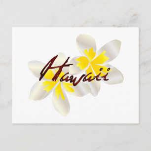 Hawaii Plumeria Flowers Briefkaart