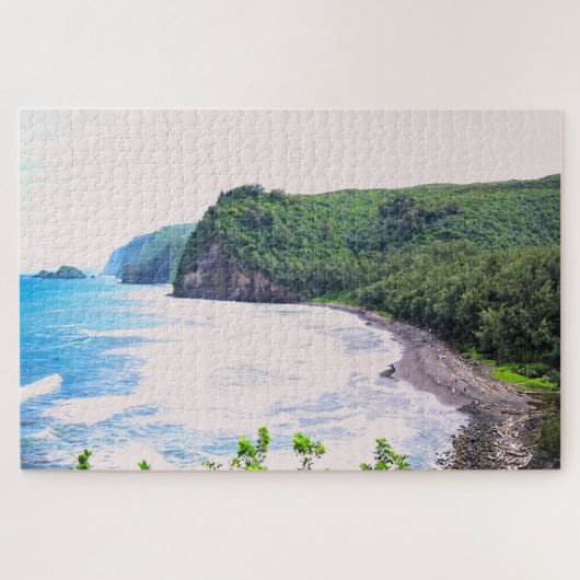 Hawaii - Pololu Beach - 20x30 - 1014 pcs. Legpuzzel (Horizontaal)