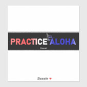Hawaii Practice Aloha Flag Shaka (Hang los) Sticker (Vel)