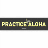 Hawaii Practice Aloha Golden Shaka (Hang los) Sticker (Voorkant)