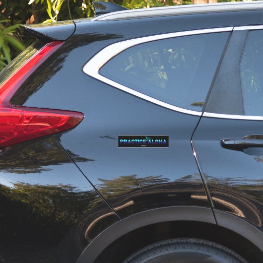 Hawaii Practice Aloha HIPacific Shaka (Hang los) Sticker (Auto Achterkant)