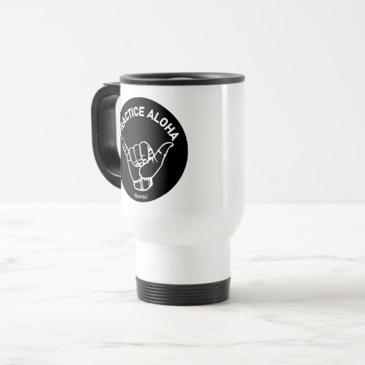 Hawaii - Practice Aloha Shaka (Hang los) Reisbeker (Voorkant links)