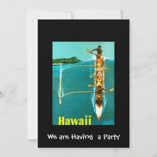 Hawaii privéfeest uitnodiging (Voorkant)