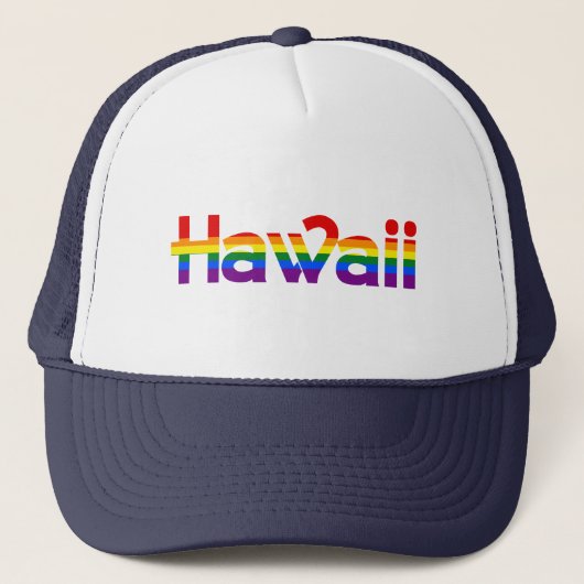 Hawaii Rainbow-tekstPet Trucker Pet (Voorkant)