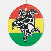 Hawaii Reggae Turtle Keramisch Ornament (Links)