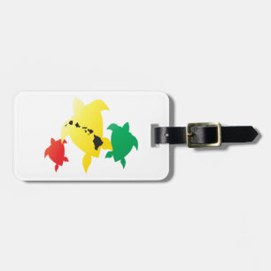 Hawaii Reggae Turtles Bagagelabel