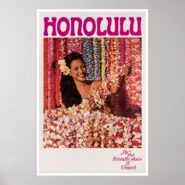 Hawaii Reis Kunst Honolulu Poster Print Sport