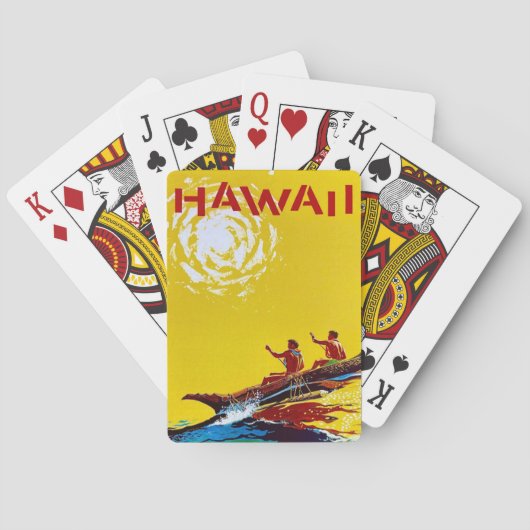 Hawaii Reis Speelkaarten (Achterkant)