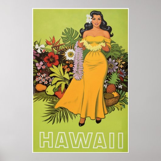 Hawaii-reisposter Poster (Voorkant)