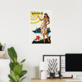 Hawaii reisposter  poster (Thuiskantoor)