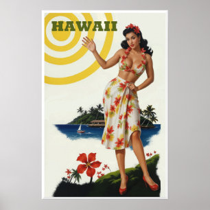 Hawaii reisposter poster
