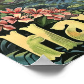 Hawaii Reizen Poster Art Print Poster (Hoek)
