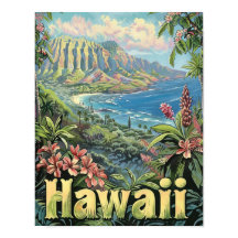 Hawaii Reizen Poster Art Print Poster