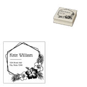 Hawaii retouradresstempel 	rubberstempel (Gestempeld)