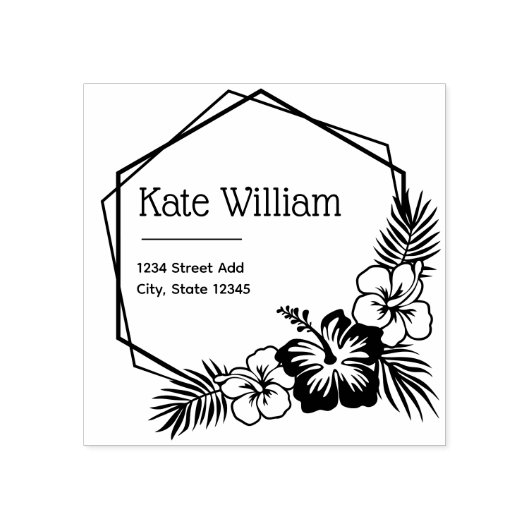 Hawaii retouradresstempel 	rubberstempel (Afrduk)