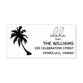 Hawaii retouradresstempel  zelfinktende stempel (Design)