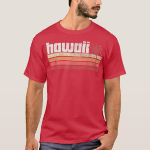 Hawaii Retro 70s 80s 90s Kortstaartpalm T-shirt