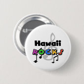 Hawaii Rocks Ronde Button 5,7 Cm (Voorkant /achterkant)