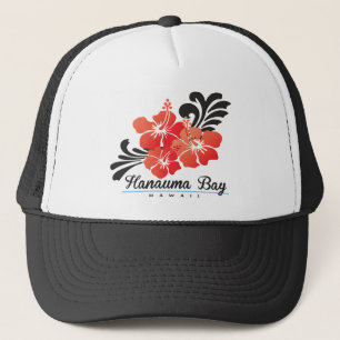 Hawaii rode hibiscus bloemen trucker pet