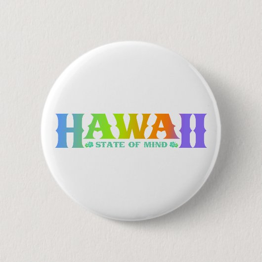 Hawaii Ronde Button 5,7 Cm (Voorkant)