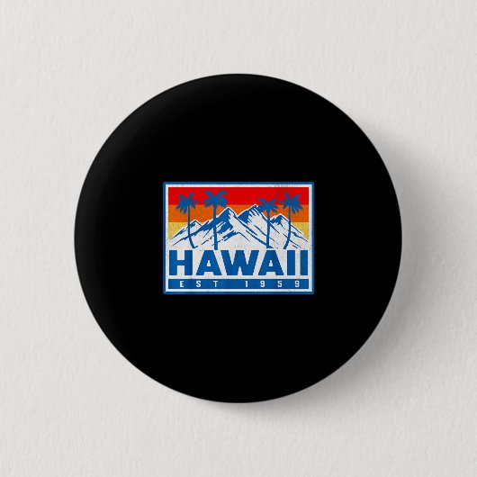 Hawaii ronde button 5,7 cm (Voorkant)