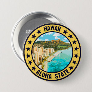 Hawaii Ronde Button 7,6 Cm