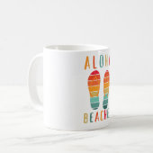 Hawaii Sandles Aloha Beaches Koffiemok (Voorkant links)