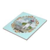 Hawaii Schelpen Vuurtoren Tegel Tegeltje (Zijkant)