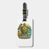 Hawaii Schildpad Bagagelabel (Voorkant verticaal)