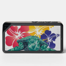 Hawaii Schildpad en bloemen