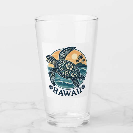 Hawaii Schildpad Glas (Voorkant)
