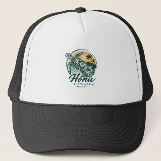 Hawaii Schildpad Trucker Pet (Voorkant)
