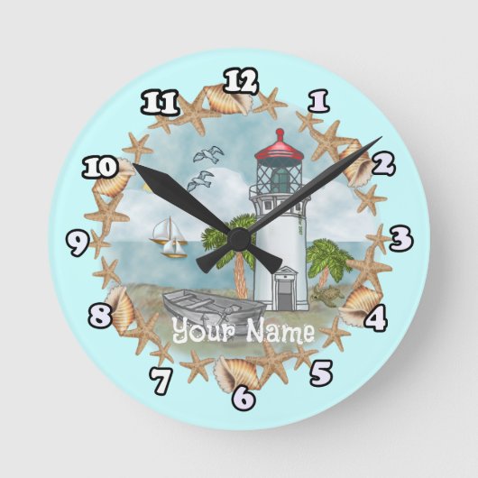 Hawaii Shells Vuurtoren klok (Voorkant)