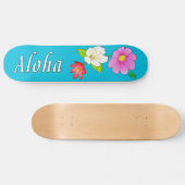 Hawaii Skateboard Floral Aloha Skateboards (Horizontaal)