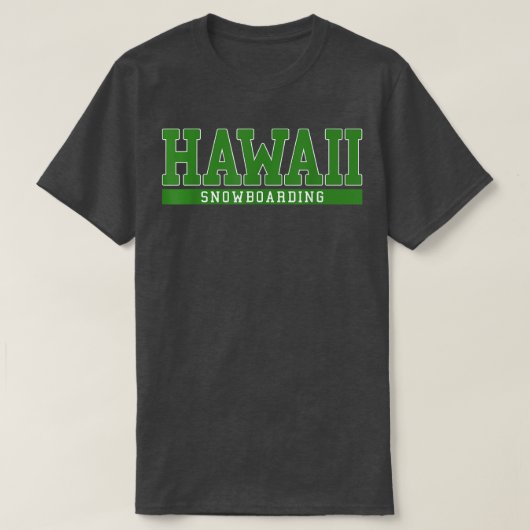 Hawaii Snowboarding T-shirt (Design voorkant)
