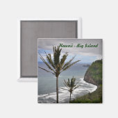 Hawaii Square Magnet Magneet (Voorkant / Achterkant)