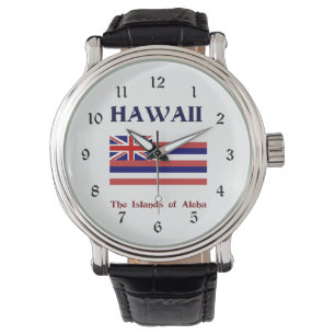 Hawaii staatsvlag en motto horloge