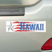 Hawaii Star et Stripes Bumper Sticker (En voiture)