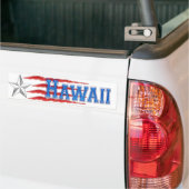 Hawaii Star et Stripes Bumper Sticker (Sur camion)