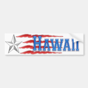 Hawaii Star et Stripes Bumper Sticker