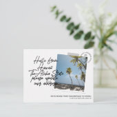 Hawaii State Destination Moving Notice Uitnodiging Briefkaart (Staand voorkant)